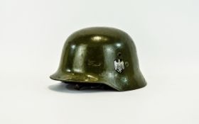 WW2 Nazi Germany Military Helmet. With Leather strap Interior.