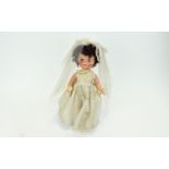 Pedegree Dolls Boxed Bride Doll, L12/A45, in original lurex wedding dress, mesh veil and corsage,