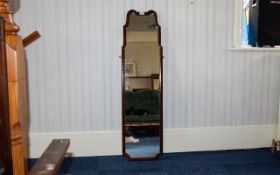 Victorian Shaped Mahogany Framed Wall Mirror.