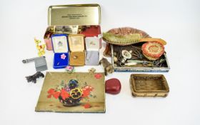 Collection Of Collectable's And Oddments, To Include Costume Jewellery, Clay Pipe,