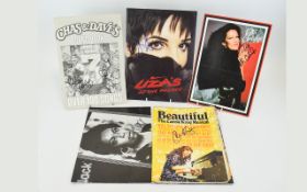 Pop Autographs on Programmes ( 5 ) Carole King, Liza Minnelli, Rita Coolidge,