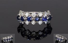 Sapphire And Diamond Dress Ring,