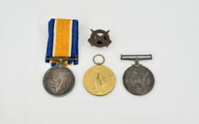 World War I Collection of Military Medals ( 4 ) Awarded to Various Including - 25904 Pte Longley,