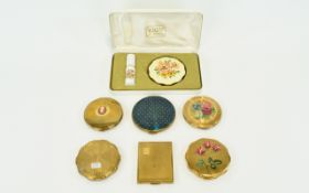 A Collection Of Vintage Kigu Compacts And Boxed Gift Set Seven items in total to include,