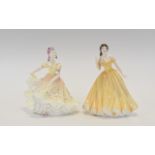 Royal Doulton Figures ( 2 ) In Total. Comprises 1/ Ninette HN2379, Designer M. Davies. Height 7.5