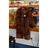 Mink Coat Russet mink mid length vintage coat.