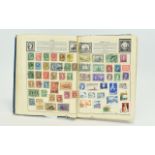 Stamp Collectors Interest 'The Erimar Stamp Album' 1940's hardback stamp album, contains stamps from