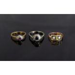 Three 9ct Gold Diamond Dress Rings