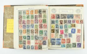 Early loose leaf clamp style stamp album with countries A-C and then blank! Nevertheless many very