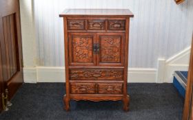 Oriental Style Hardwood Chest,