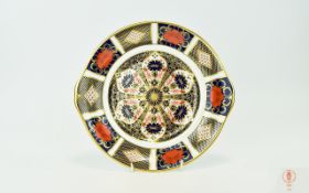 Royal Crown Derby Old Imari Pattern Sandwich Plate. Pattern No 1128, Date 1979. 10 Inches Diameter.