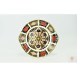 Royal Crown Derby Old Imari Pattern Sandwich Plate. Pattern No 1128, Date 1979. 10 Inches Diameter.