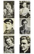 A Collection of British Film Stars Hand Signed Black and White Photos - From The 1940's and 1950's