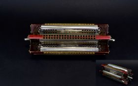 A Rare Hohner Sextant Paddlewheel Harmonica Vintage Hohner Tremolo Sextant 6 sided harmonica in