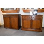 Large Dark Wood Cabinet Reproduction cabinet in classical style.