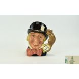 Royal Doulton Large Character Jug ' Mad Hatter ' Variation D6598. Issued 1965 - 1983. Designer Max