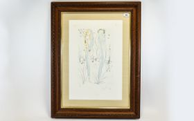 Salvador Dali (1904-1989) Return, O Shulamite Songs of Songs, Limited Edition Framed Lithograph,