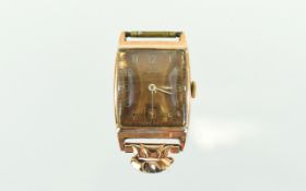 Elgin Delux - Art Deco Period 10K Rose Gold Filled - Wind up Mechanical 17 Jewel - Watch Head /