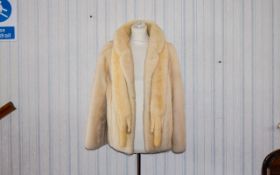 Vintage Blonde Mink Evening Jacket And Matching Stole Exceptional quality ladies evening jacket in