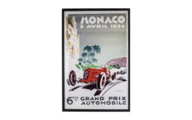 Formula I World Championship Advertising Poster, The Poster Was Produced By The Automobile Club - De