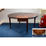 Late 19th Early 20thC Drop Leaf Dinning Table, Oval Top 59 x 48 Inches,