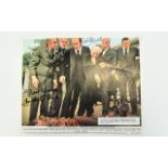 Film Autographs on Film Photo ( 6 ) Ian Hendry, Arthur Lowe ( Dads Army ) Harris Andrews,