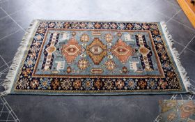 Turkish Very Good 1970's Woollen Close Stitched Rug of Excellent Proportions and Design - Please