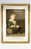 Antique - Early and Famous Large Pears Colour Print. Titled ' Bubbles ' From The Original Painting