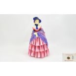 Royal Doulton - Early Figure. c.1952 - 1930. This Figure ' A Victorian Lady ' Style One. HN728, Pink