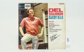 Del Shannon Autograph on L.P. Record ' H