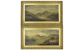 Tom Seymour 1844 - 1904 Pair of Oils on