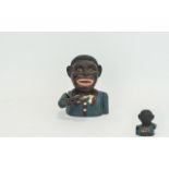 Vintage 'Blackamoor' Money Box Cast iron