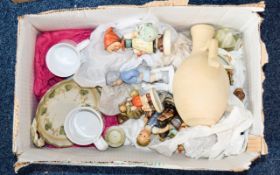 A Box Of Assorted Ceramics And Collectib