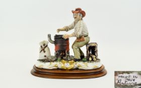 Capodimonte Figure Vagrant By Wood Burni