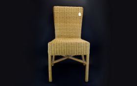 A Single Stand Chair In Natural Cane, Id
