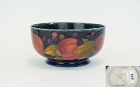 William Moorcroft Signed Footed Bowl ' P