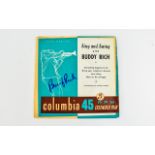 Buddy Rich Autograph on Jazz Record