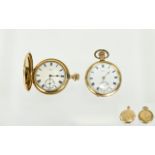 Waltham Open Faced Pocket Watch, The 50mm Plated Case Of Circular Form,