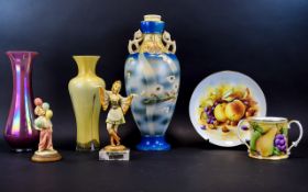 A Mixed Collection Of Ceramics And Collectibles Seven items in total to include, twin handled cup