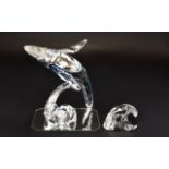 Swarovski SCS Collectors Society Annual Edition 2012 Crystal Figure Humpback Whale 'Paikea' Designed