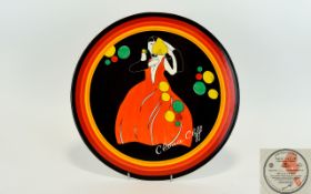 Wedgwood Clarice Cliff Limited Edition Charger ''High Society'' The Age Of Jazz, Diameter 12¼