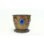 Arts And Crafts Copper Jardiniere A small handmade planter in the aesthetic style with wonderful