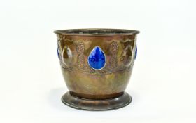 Arts And Crafts Copper Jardiniere A small handmade planter in the aesthetic style with wonderful