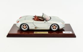 Collectible Model Porsche Boxter Scale 1/18 Produced by GWILO International fashioned in heavy