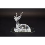 Swarovski SCS Collectors Society Members Only Annual Edition Crystal Figure for 1994 only 'Kudu'. '