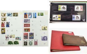 One Red Stamp Album with Mostly Pre-Decimal Commemorative and Stamps Including a Queen Victoria Half