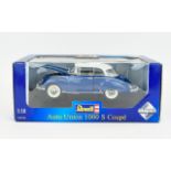 Revell Blue Auto Union 1000 S Coupe. Scale 1:18. Housed in original box.