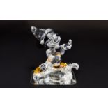 Swarovski Annual Edition Cut Crystal Large Figure Disney Showcase 'Sorcerer Mickey' Team designed.