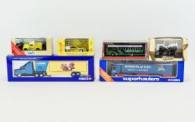 Corgi Collection Of Diecast Models Six in total to include Scania Curtain slider TY 86611, Corgi