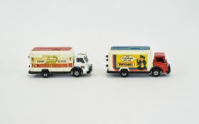 Matchbox Superkings Vintage Lorry Toys Two in total, the first in red and white colourway with 'Fort